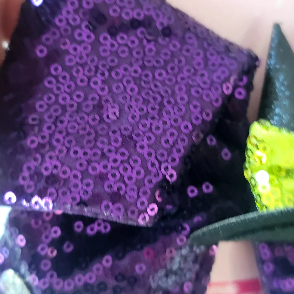 New JOJO SIWA Witch Hat Hair Clip Sequin Bow Halloween